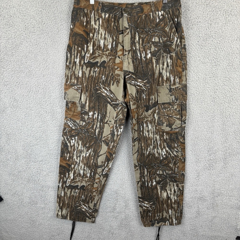 Vintage Realtree Camo Pants Mens 36 (Fits 34x32) Cargo Hunting Made USA